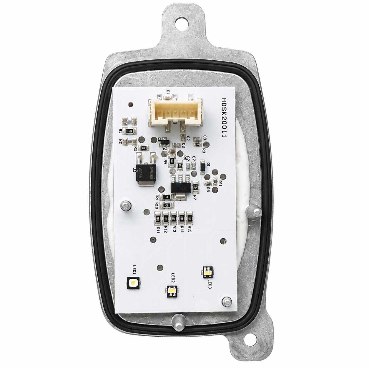 LED Driver Module 285759447R - For Renault Megane white background front view
