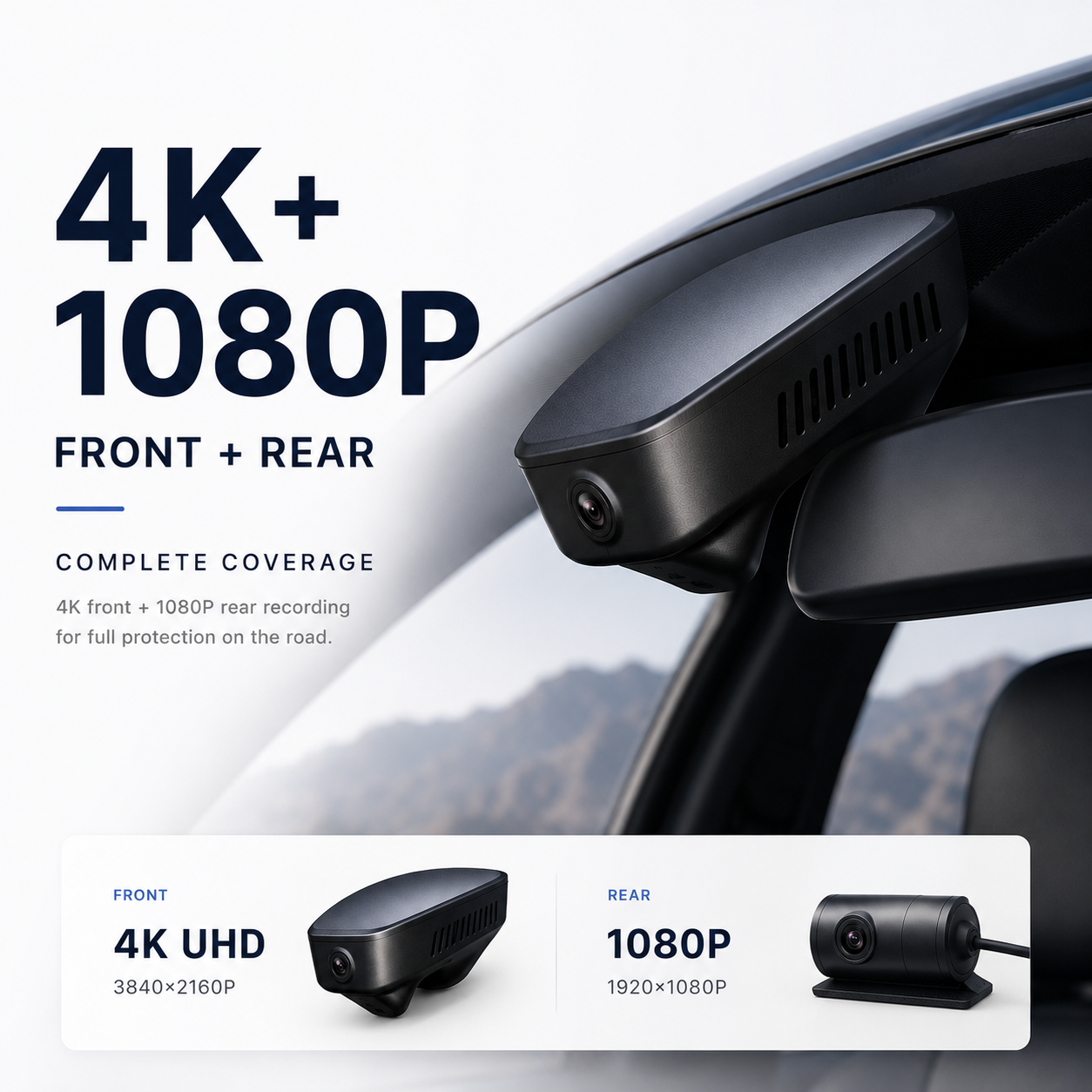 4K 2K Dash Cam For Audi R8 C11B