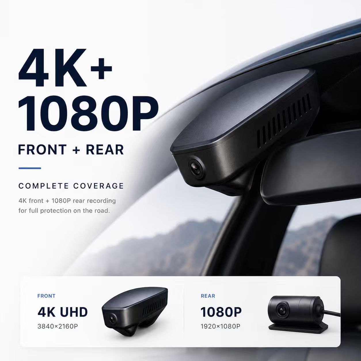 4K/2K Dual Channel Dash Cam For Mercedes-Benz CLE 2024 C17UC