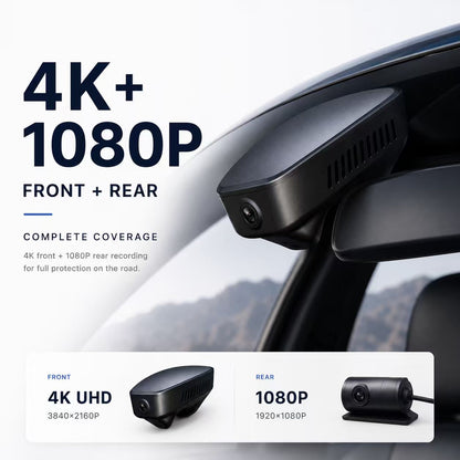 4K/2K Dual Channel Dash Cam For VW Magotan B8 Sharan 2016–2020 CC 2016–2017 C15AW