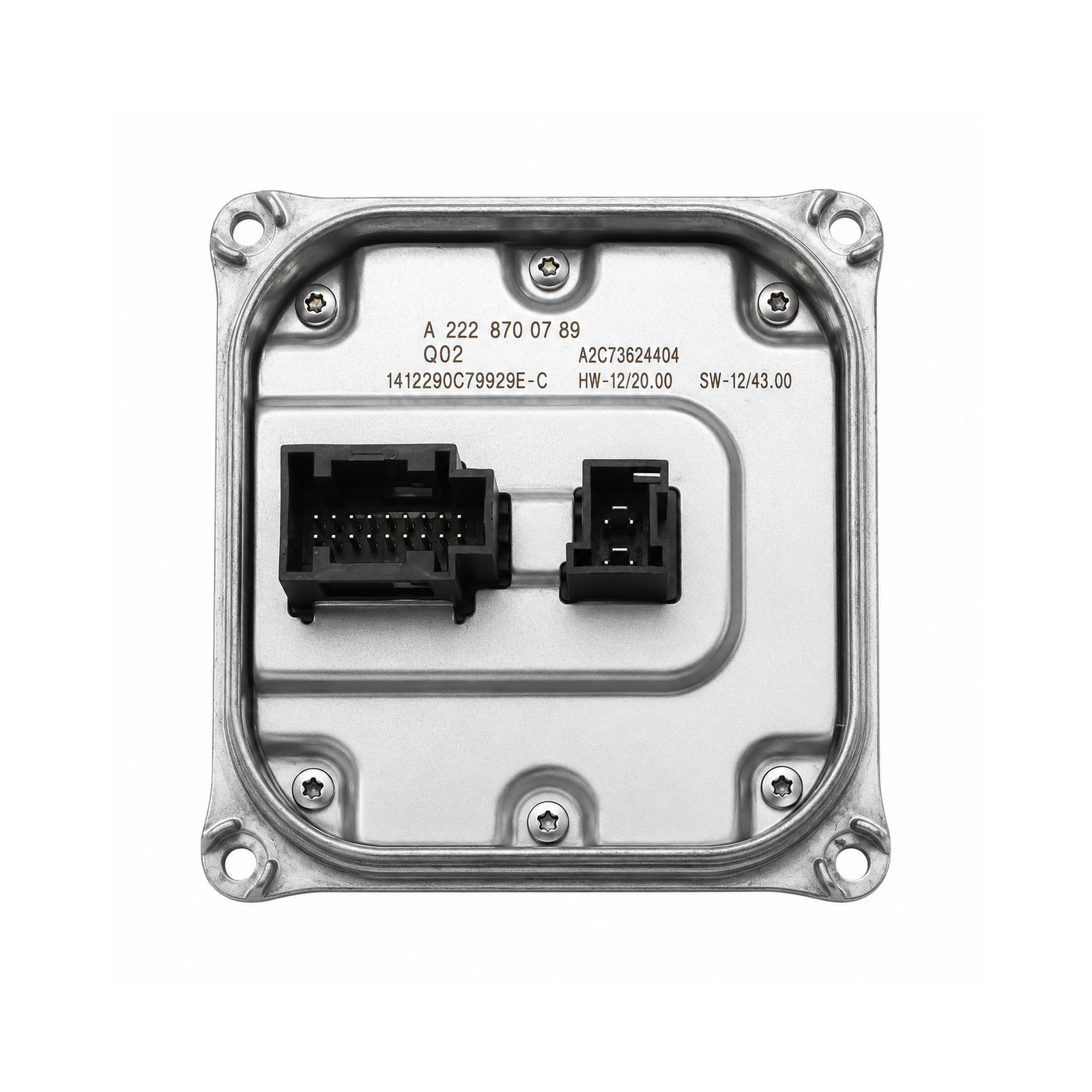 LED Headlight Controller A2228700789 For Mercedes-Benz E-Class W212 Mopf white background front view