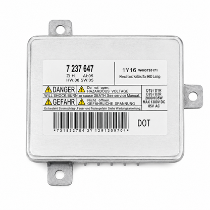 HID Xenon Ballast Module 7237647 - For Lexus IS350 2006-2013 white background front view